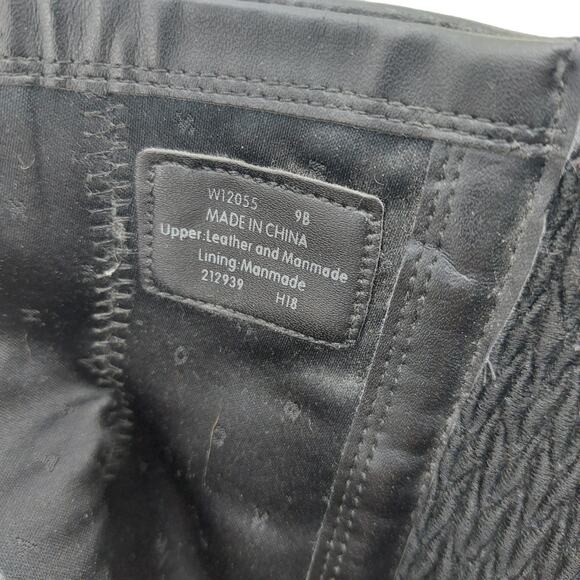 Cole Haan Womens Size 9 Leather Boots Black W12055 Stretch Buckle main image 8